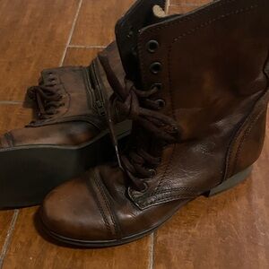 Steve Madden Brown Combat Boots